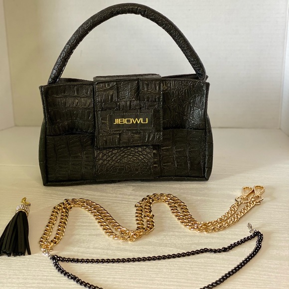 Faux Crocodile Soft Body Handbag - Picture 1 of 6